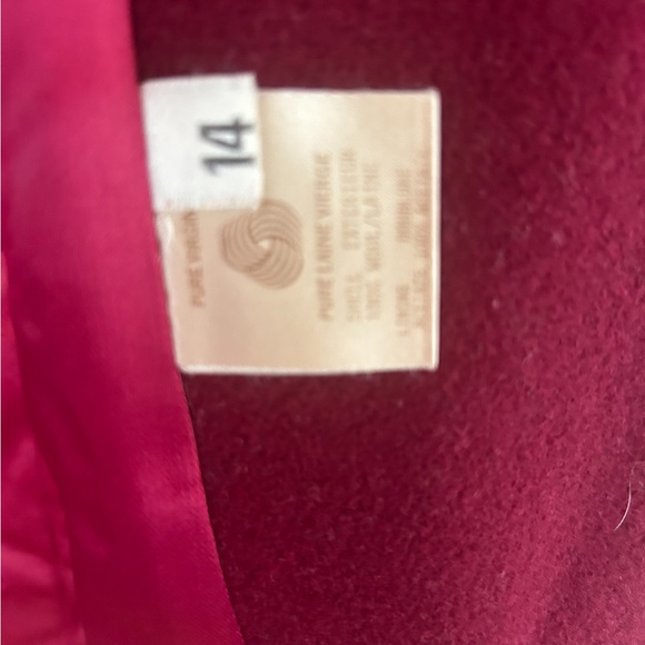 Vintage 100% Wool Mallia Red Fall Coat - Picture 2 of 5